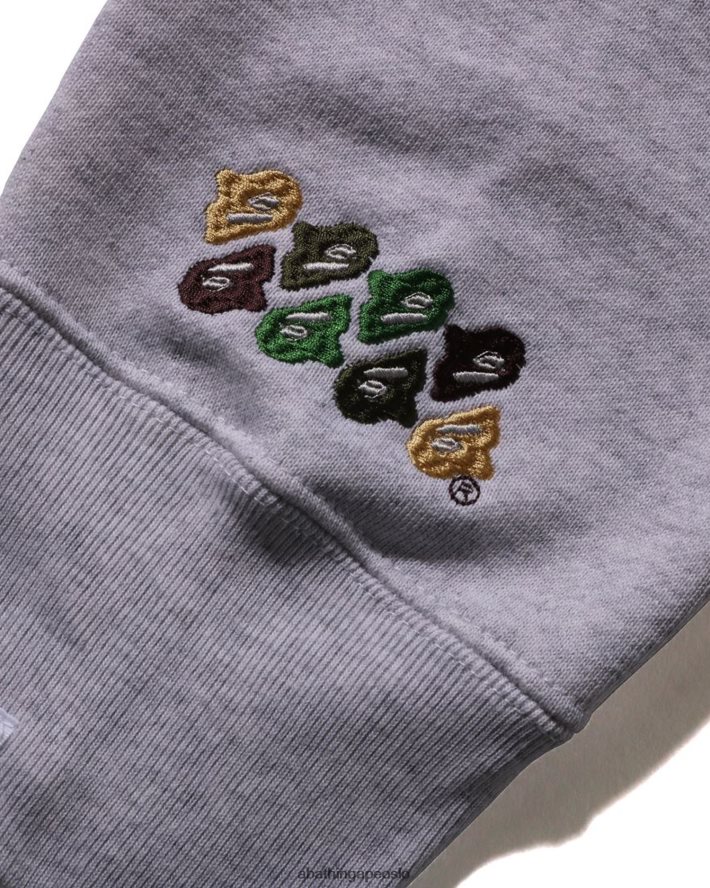 abc camo patch avslappet passform rund hals 6XV620200 grå A Bathing Ape menn