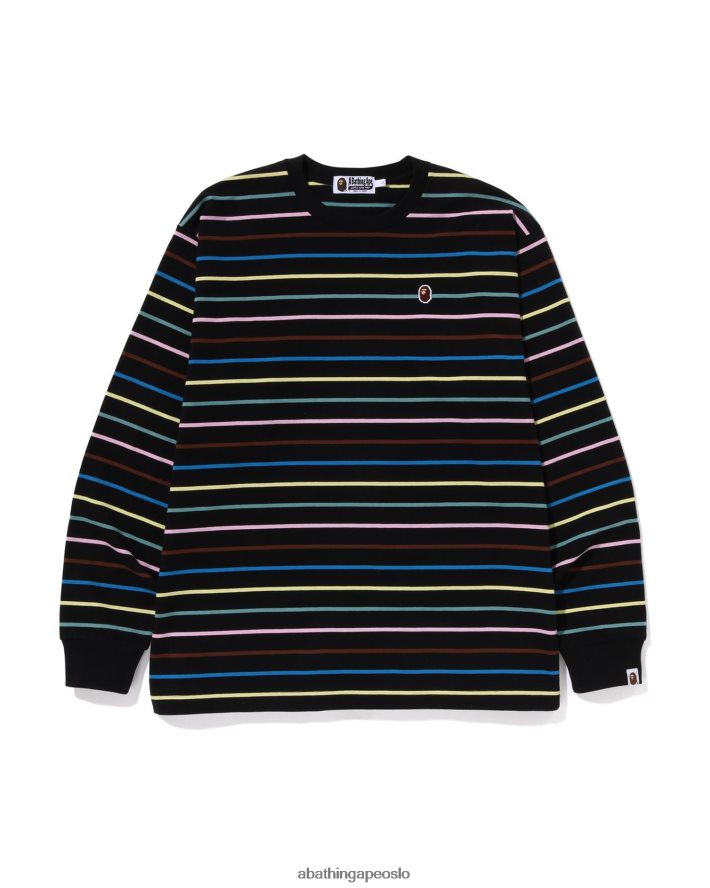 bøyle avslappet passform t-skjorte 6XV620288 svart A Bathing Ape menn