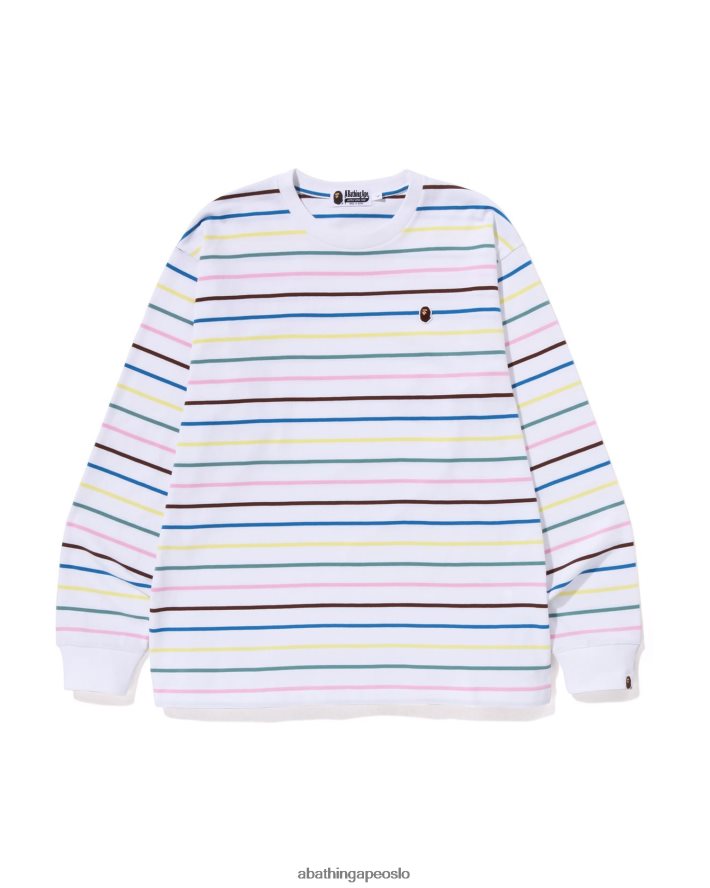 bøyle avslappet passform t-skjorte 6XV620290 hvit A Bathing Ape menn