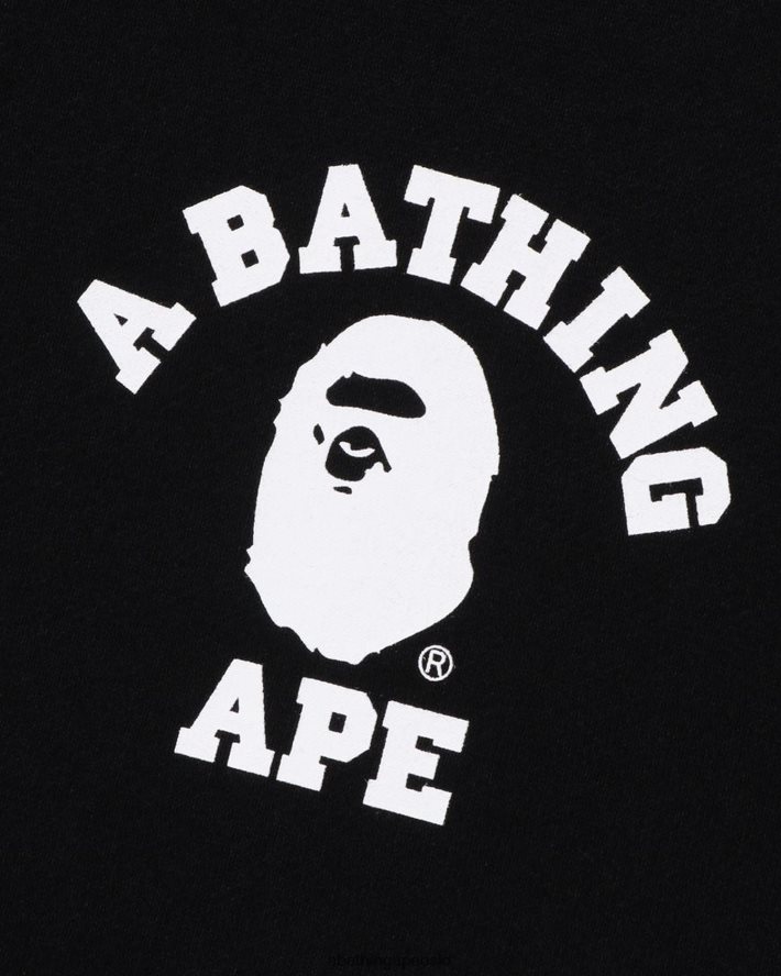 college hettegenser med avslappet passform og full glidelås 6XV620232 svart A Bathing Ape menn