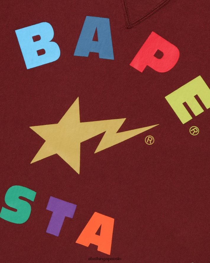 crewneck 6XV620358 murstein rød A Bathing Ape menn