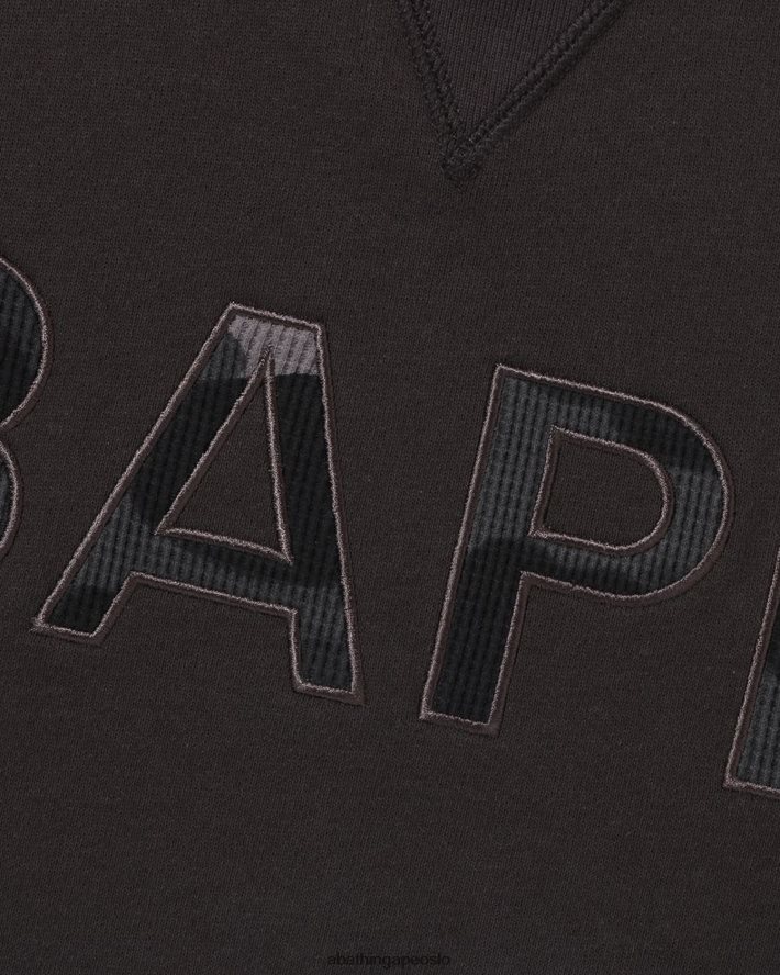 patch avslappet passform rund hals 6XV620294 mørk grå A Bathing Ape menn