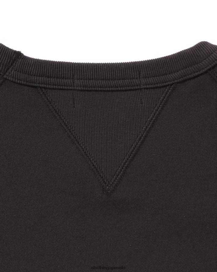 patch avslappet passform rund hals 6XV620294 mørk grå A Bathing Ape menn