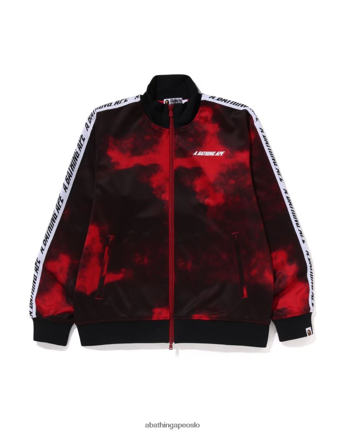 tie dye treningsjakke 6XV620249 knallrødt A Bathing Ape menn