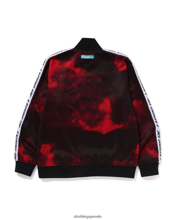 tie dye treningsjakke 6XV620249 knallrødt A Bathing Ape menn