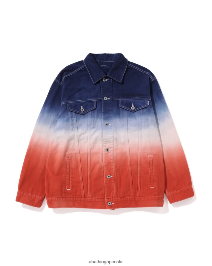 konfirmasjonsmester i loose fit denimjakke 6XV620129 caise A Bathing Ape menn