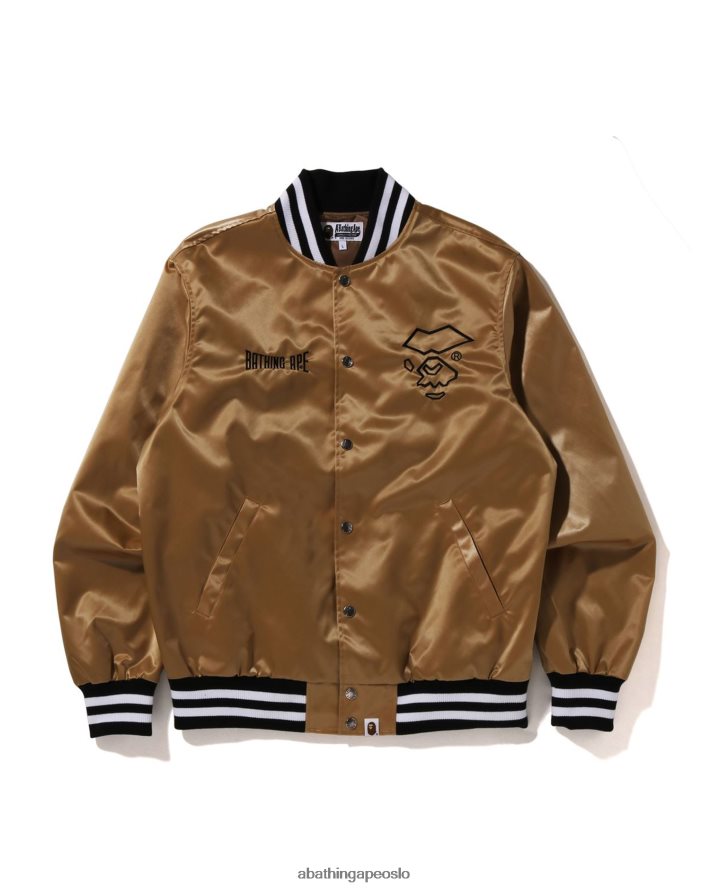 nylon varsity jakke 6XV620181 gull A Bathing Ape menn