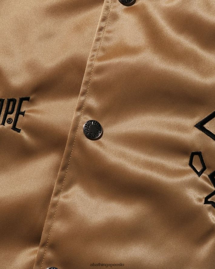 nylon varsity jakke 6XV620181 gull A Bathing Ape menn