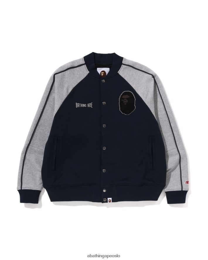 sweat varsity jakke 6XV620243 marineblå A Bathing Ape menn
