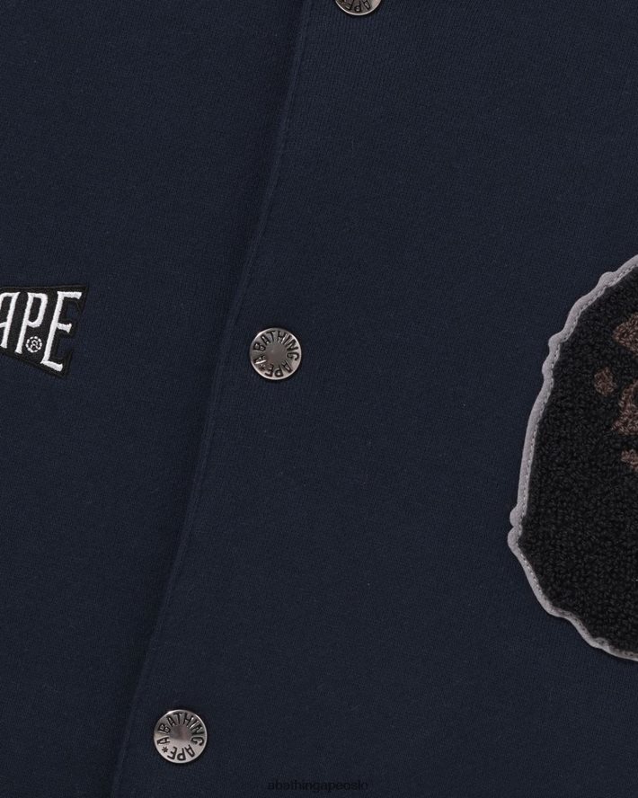 sweat varsity jakke 6XV620243 marineblå A Bathing Ape menn