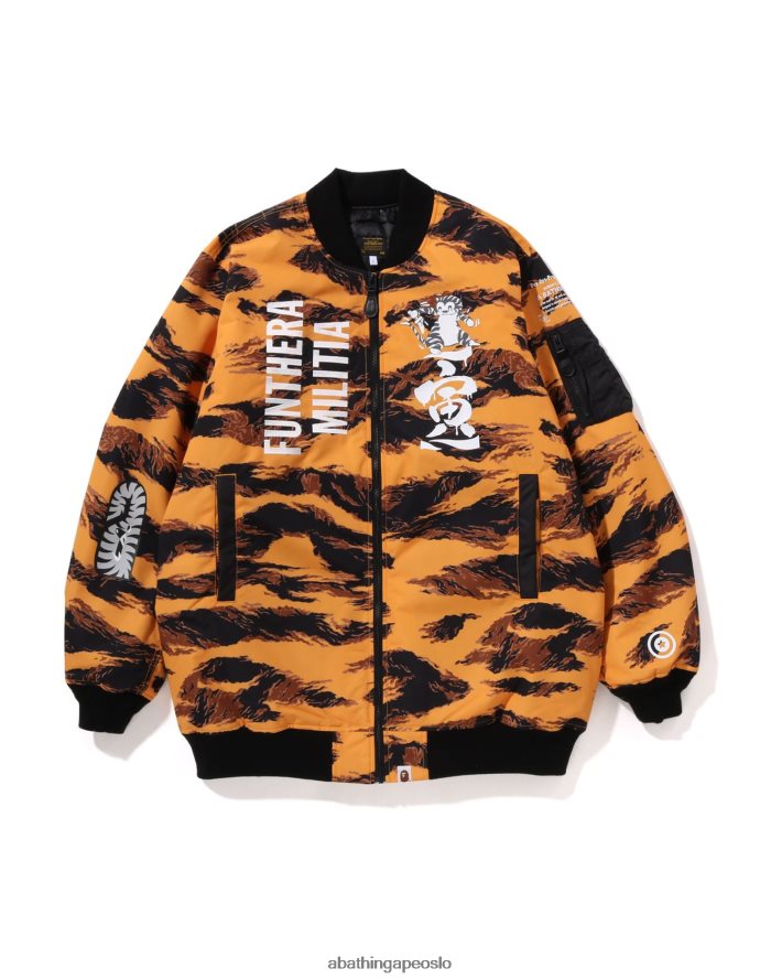 tiger camo long ma-1 6XV620327 oransje A Bathing Ape menn