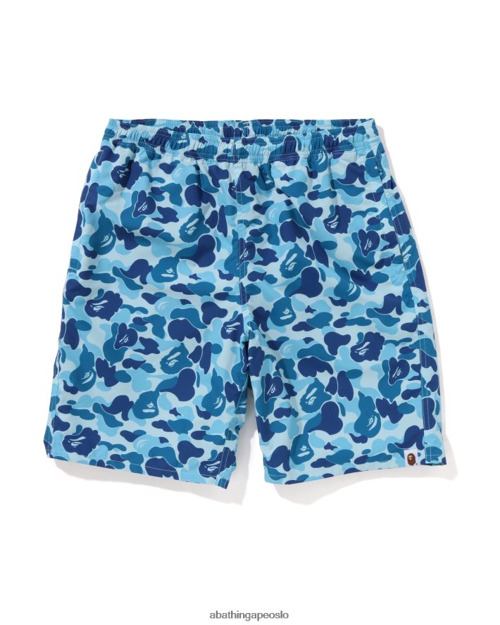 abc camo strandshorts 6XV62044 blå A Bathing Ape menn
