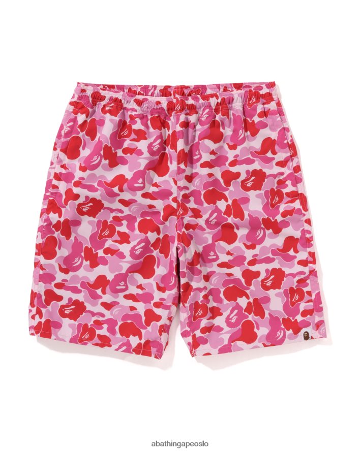 abc camo strandshorts 6XV62046 rosa A Bathing Ape menn