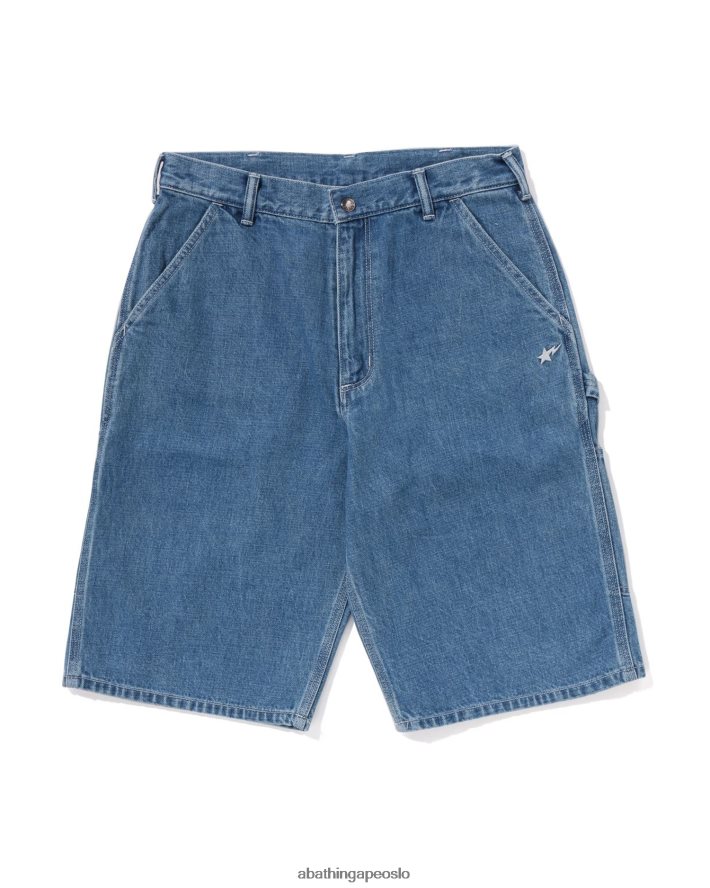 denim malershorts 6XV620100 denim A Bathing Ape menn