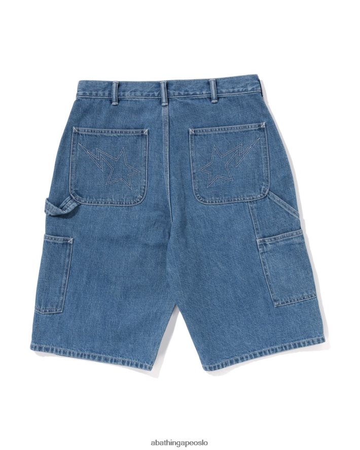 denim malershorts 6XV620100 denim A Bathing Ape menn