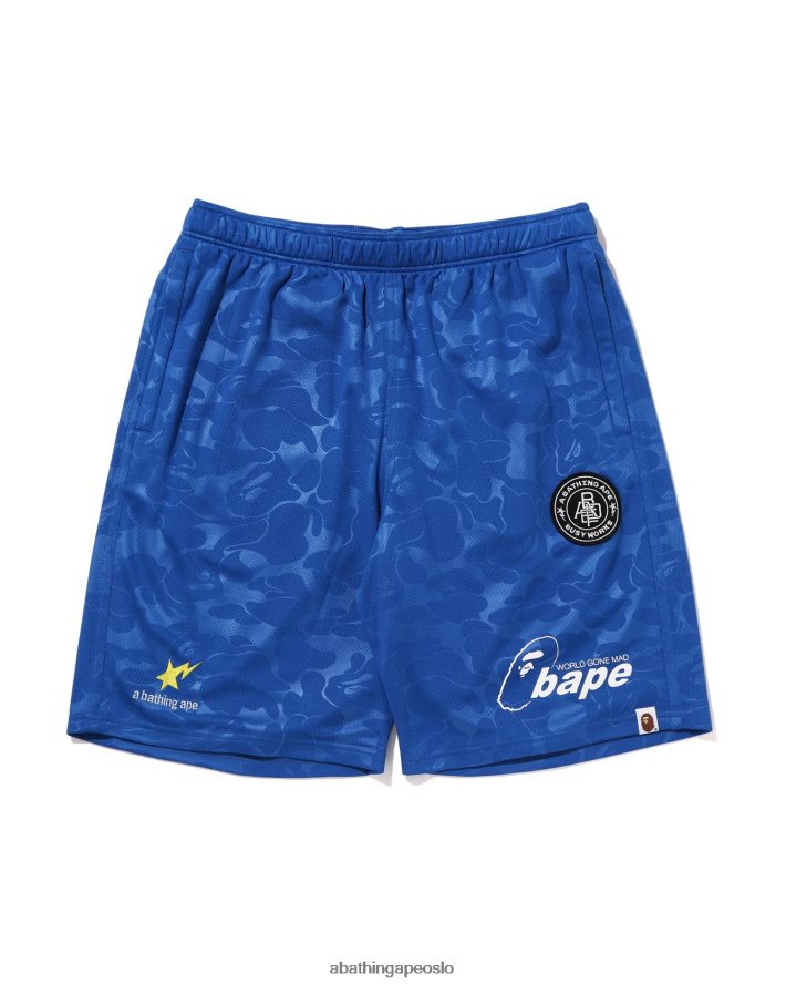 fotballspillshorts 6XV620356 blå A Bathing Ape menn