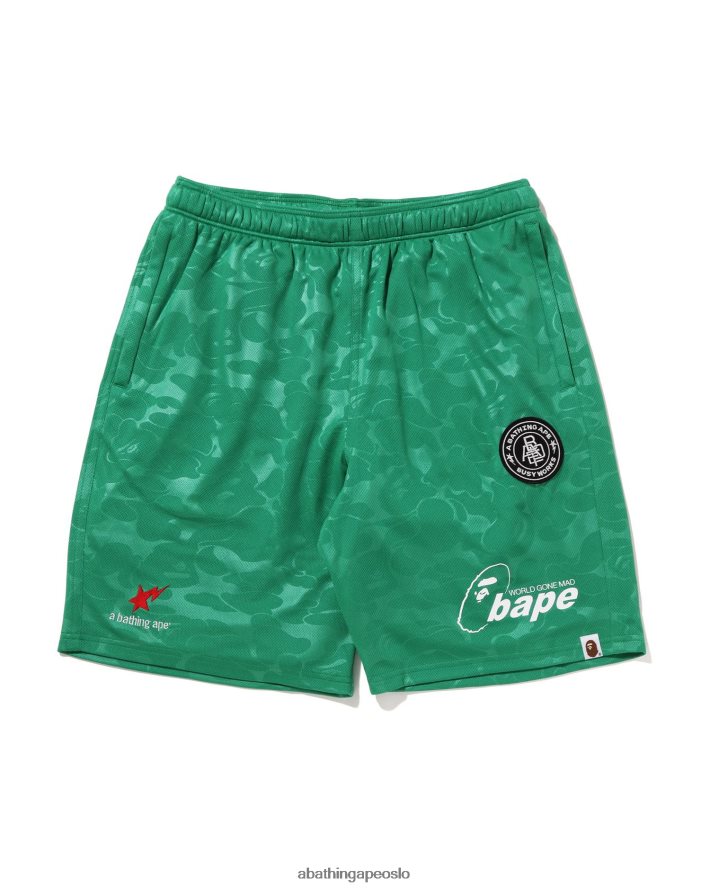 fotballspillshorts 6XV620357 mynte A Bathing Ape menn