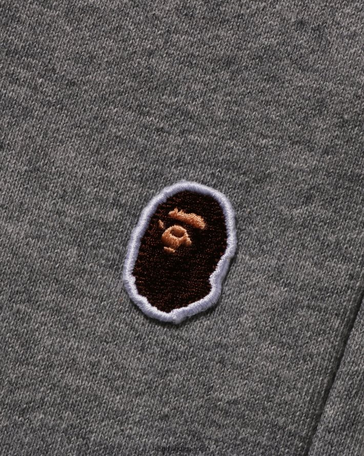 hode ettpunkts svetteshorts 6XV620105 grå A Bathing Ape menn