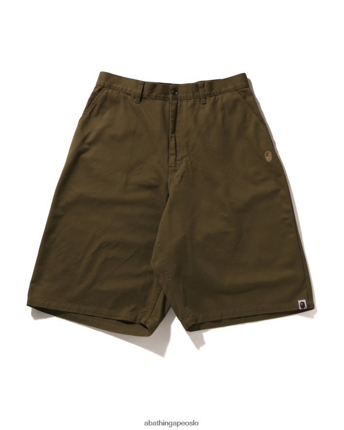 one-point chino-shorts med løs passform 6XV62098 beige A Bathing Ape menn