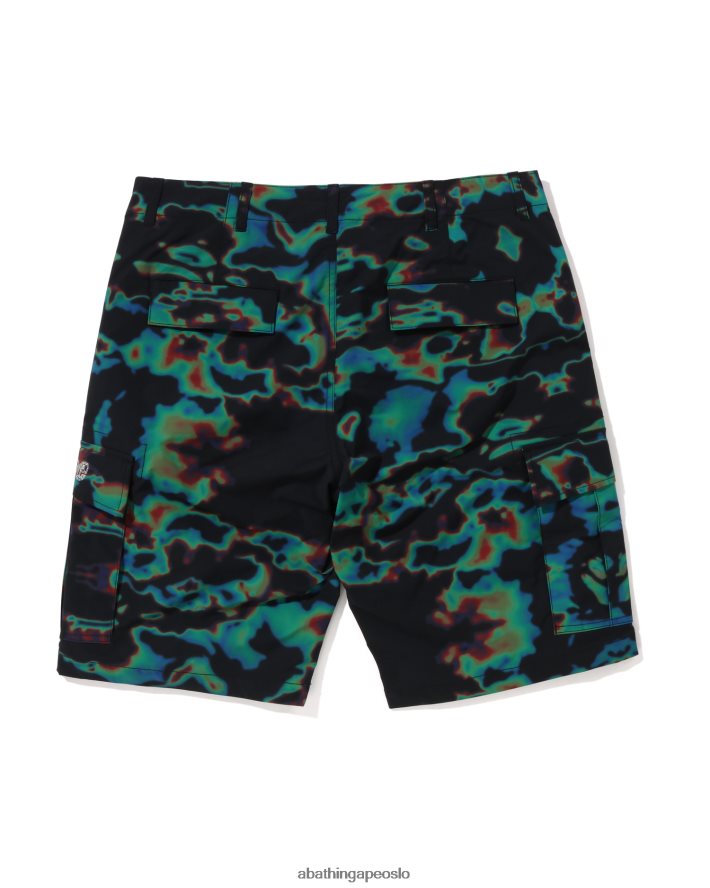 termografi cargo shorts 6XV62025 svart A Bathing Ape menn
