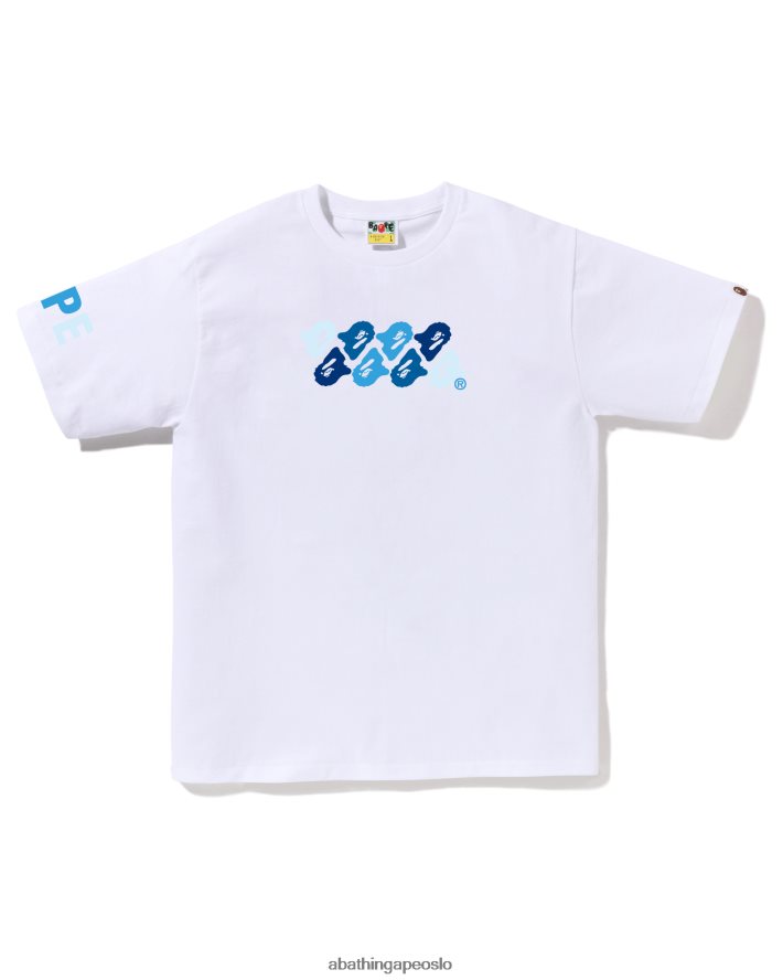 abc camo t-skjorte 6XV62077 hvit A Bathing Ape menn