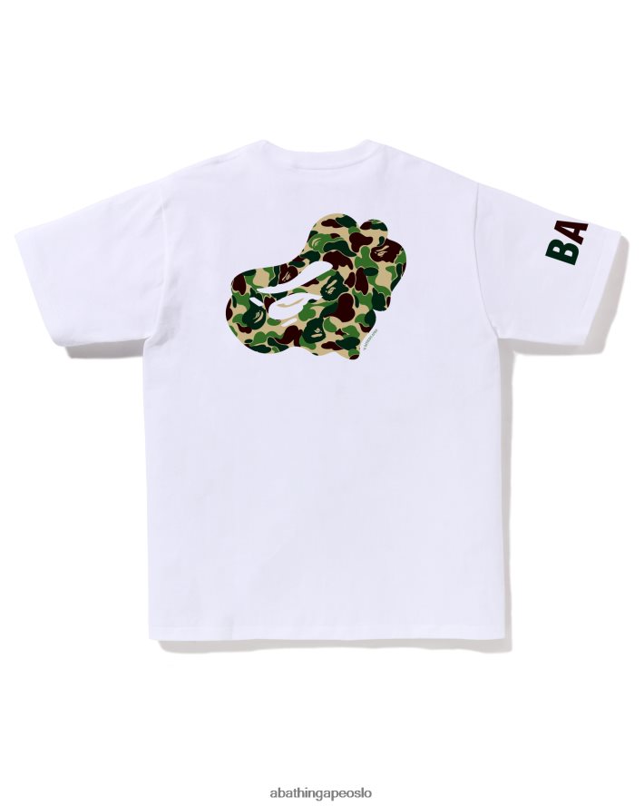 abc camo t-skjorte 6XV62078 hvit A Bathing Ape menn