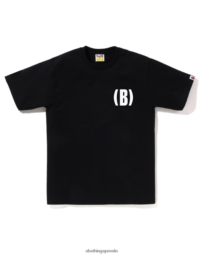 b ettpunkts tee 6XV620130 svart A Bathing Ape menn