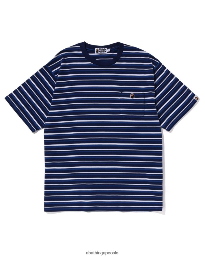 bøyle one point relaxed fit tee 6XV620119 blå A Bathing Ape menn