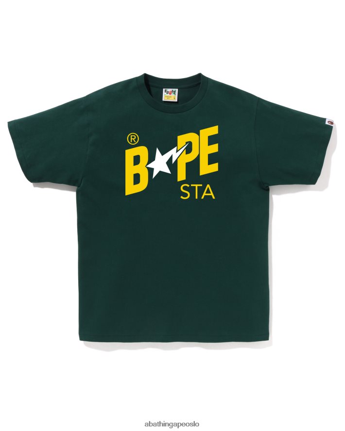 farger logo t-skjorte 6XV62041 dyp jungel A Bathing Ape menn