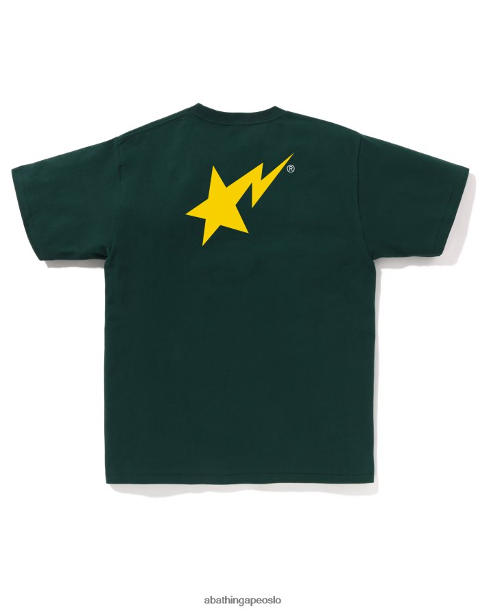 farger logo t-skjorte 6XV62041 dyp jungel A Bathing Ape menn