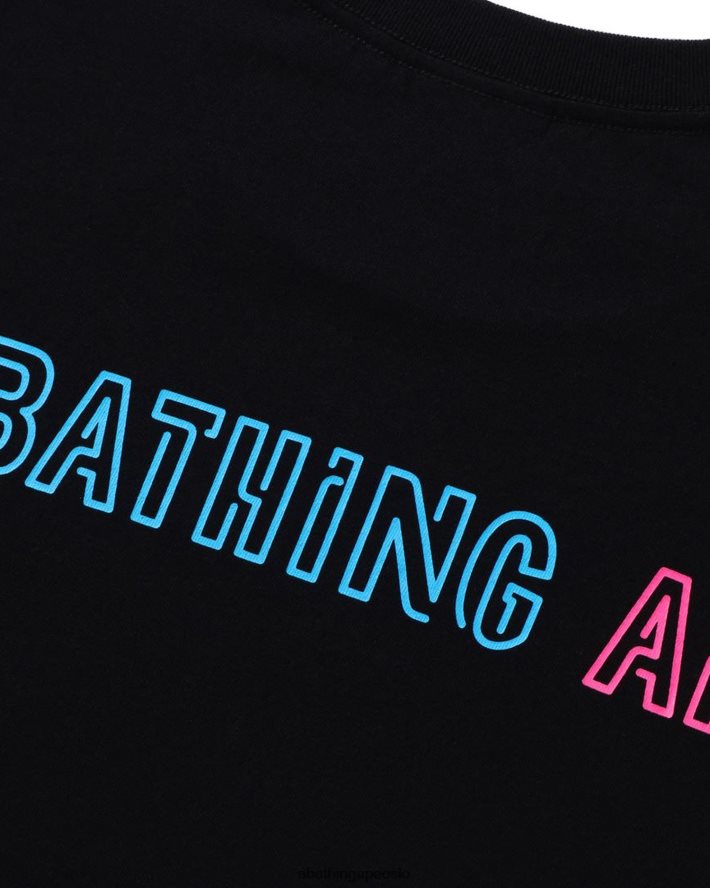 halloween neon meksikansk hodeskalle t-skjorte 6XV620378 svart A Bathing Ape menn