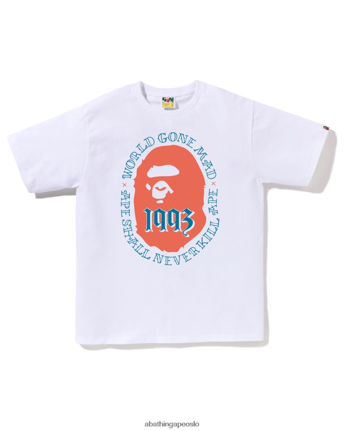 hode 1993 tee 6XV62055 hvit A Bathing Ape menn
