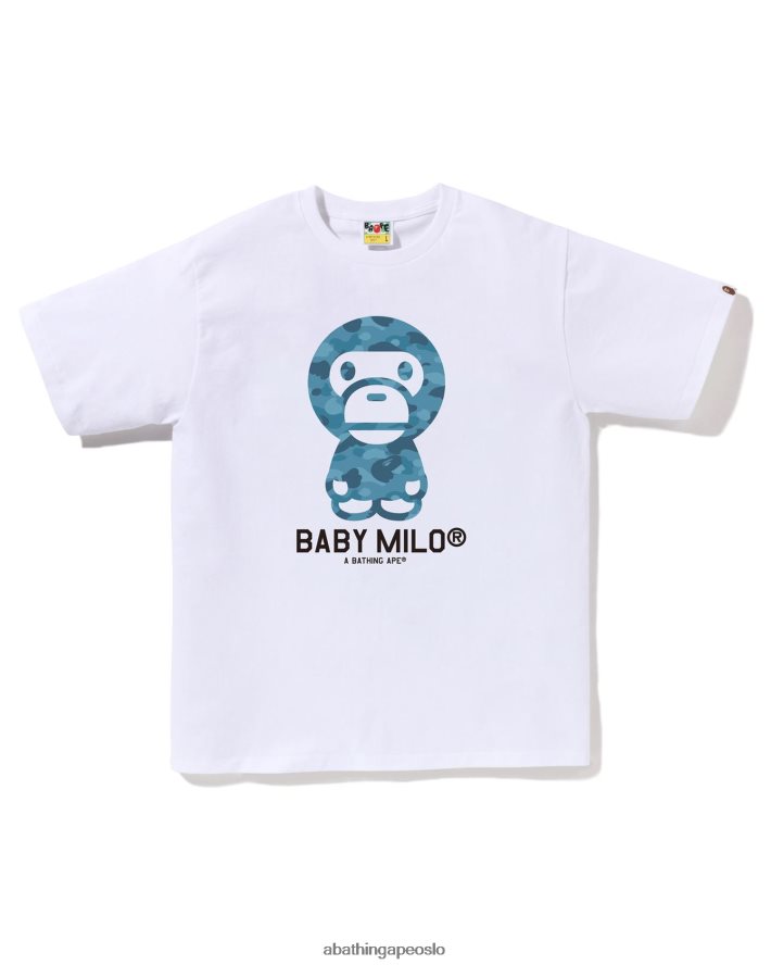 honeycomb camo baby milo t-skjorte 6XV62050 hvit A Bathing Ape menn