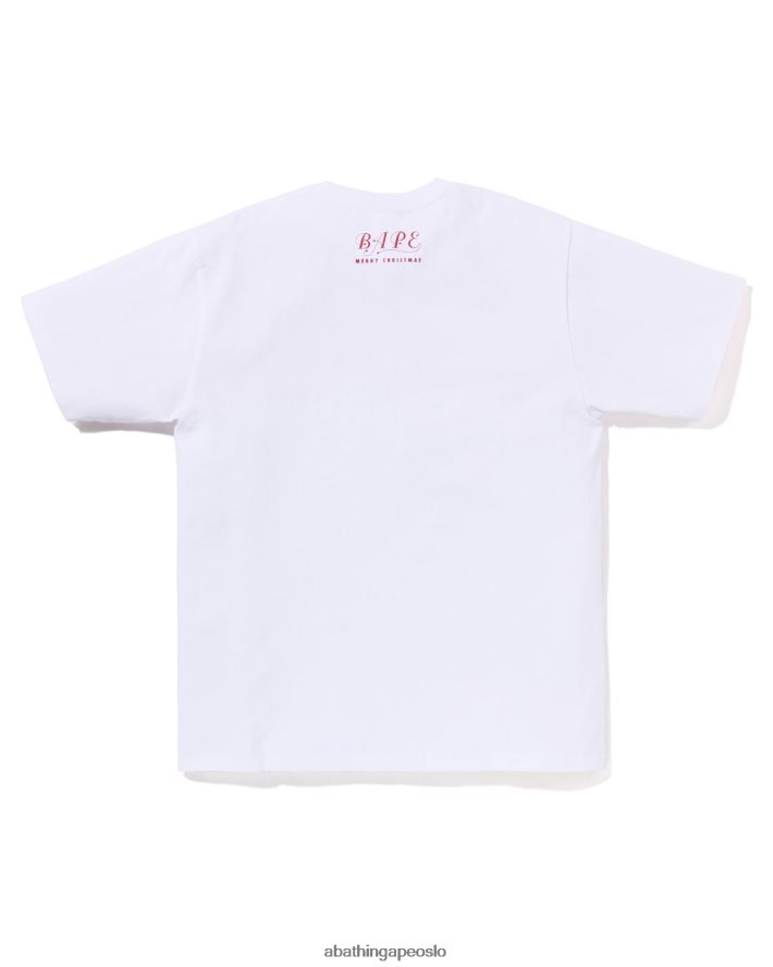 julen opptatt med arbeid t-skjorte 6XV620139 hvit A Bathing Ape menn