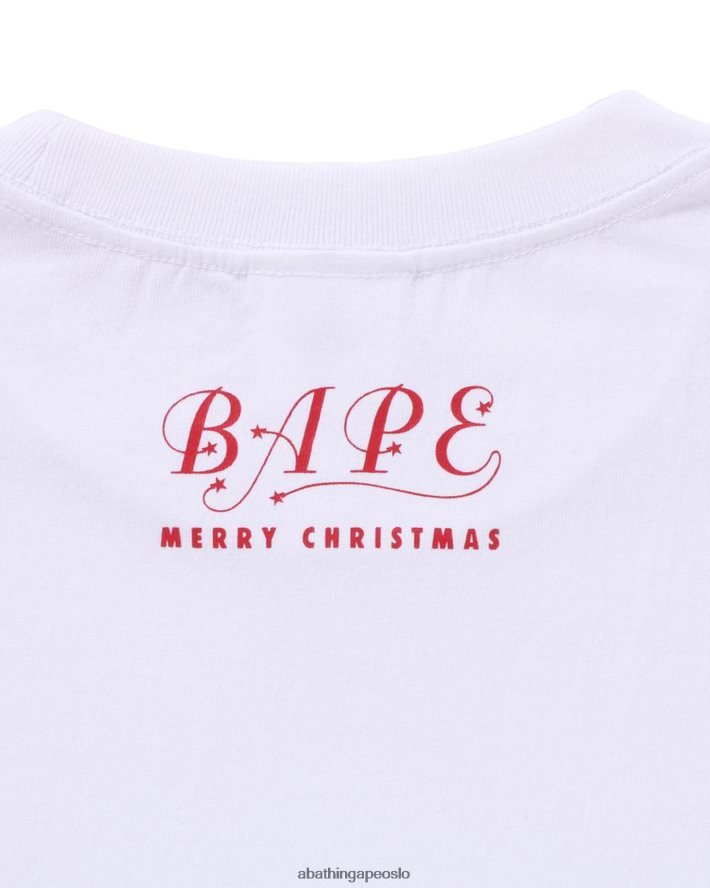 julen opptatt med arbeid t-skjorte 6XV620139 hvit A Bathing Ape menn
