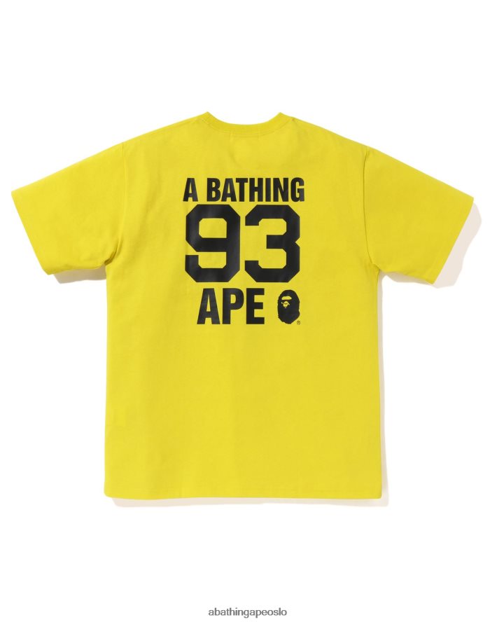logo t-skjorte 6XV6208 gul A Bathing Ape menn