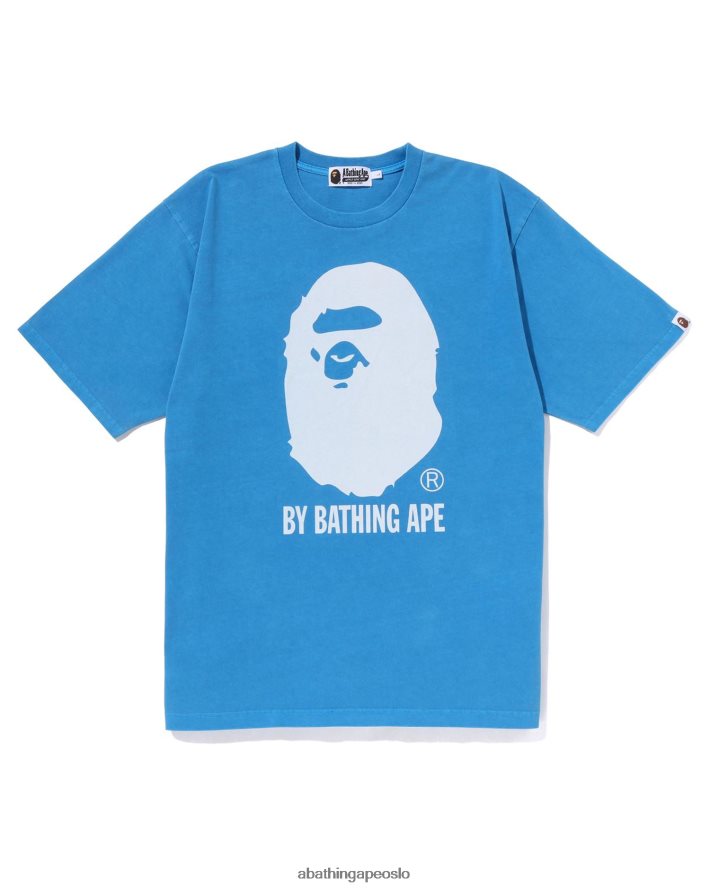 overfarget av avslappet tee 6XV620251 himmelblå A Bathing Ape menn
