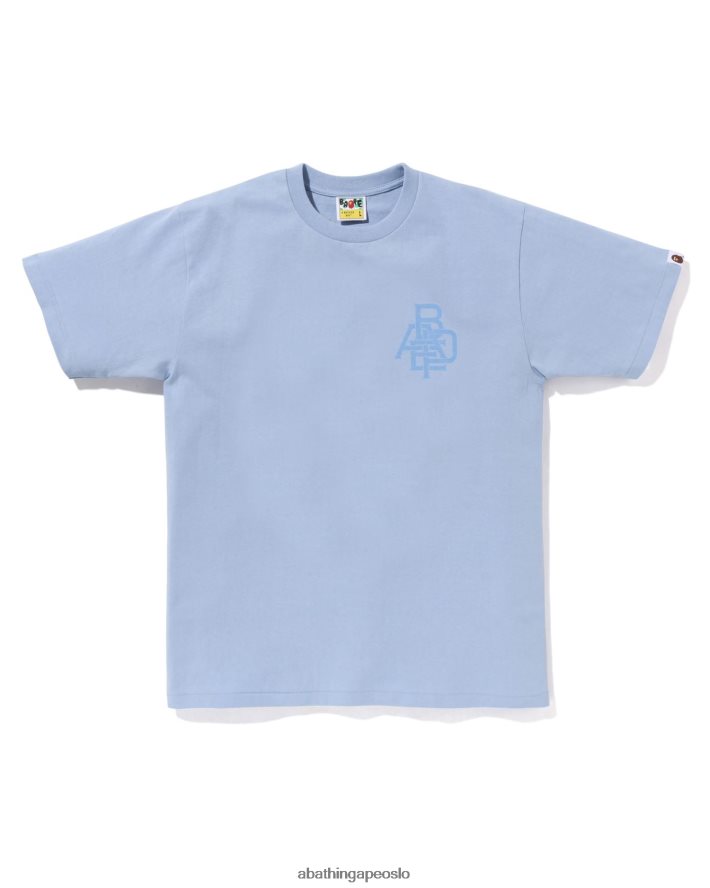 pigment logo t-skjorte 6XV620157 himmelblå A Bathing Ape menn