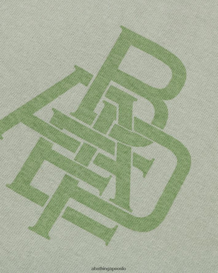 pigment logo t-skjorte 6XV620158 lysegrønn A Bathing Ape menn