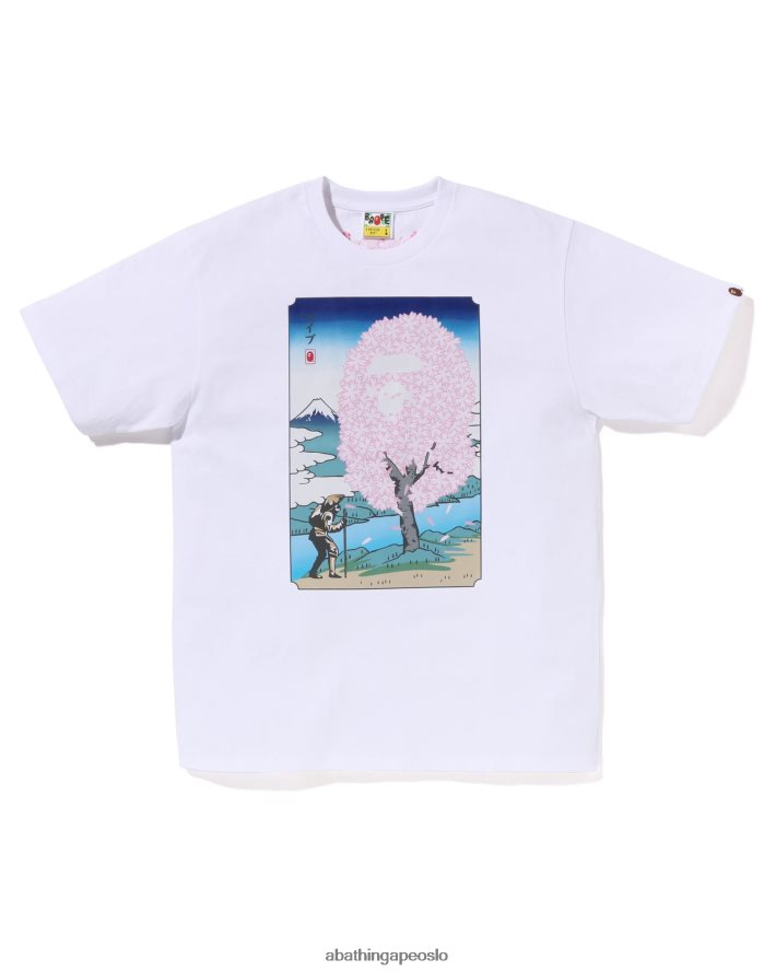 sakura tee 6XV620217 hvit A Bathing Ape menn