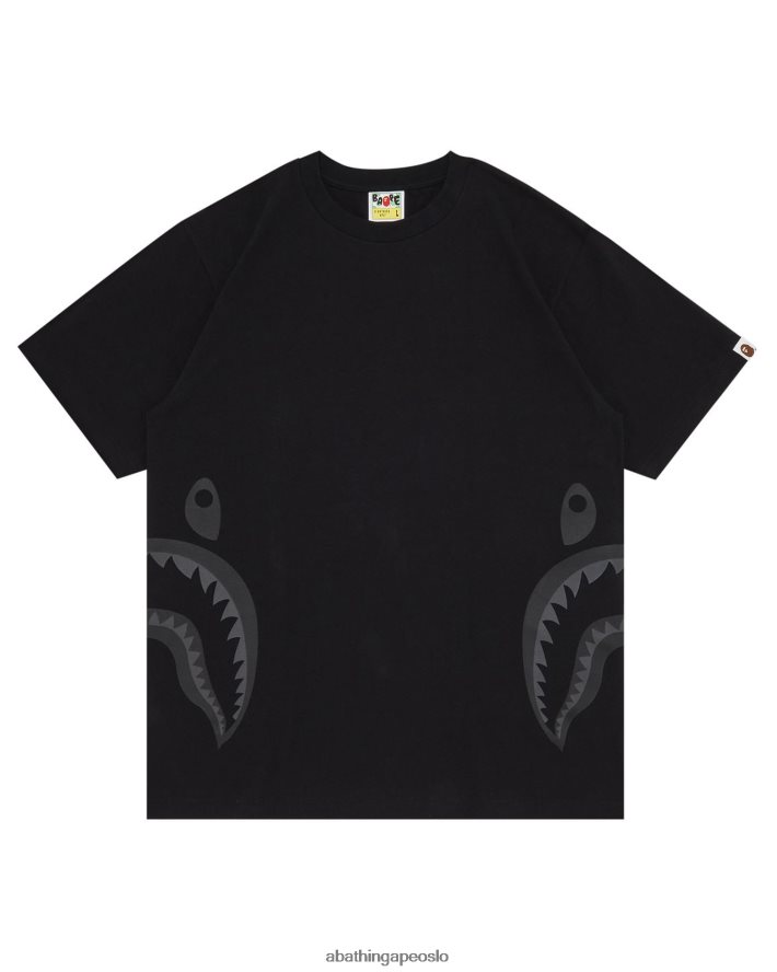 side hai tee 6XV620321 svart A Bathing Ape menn