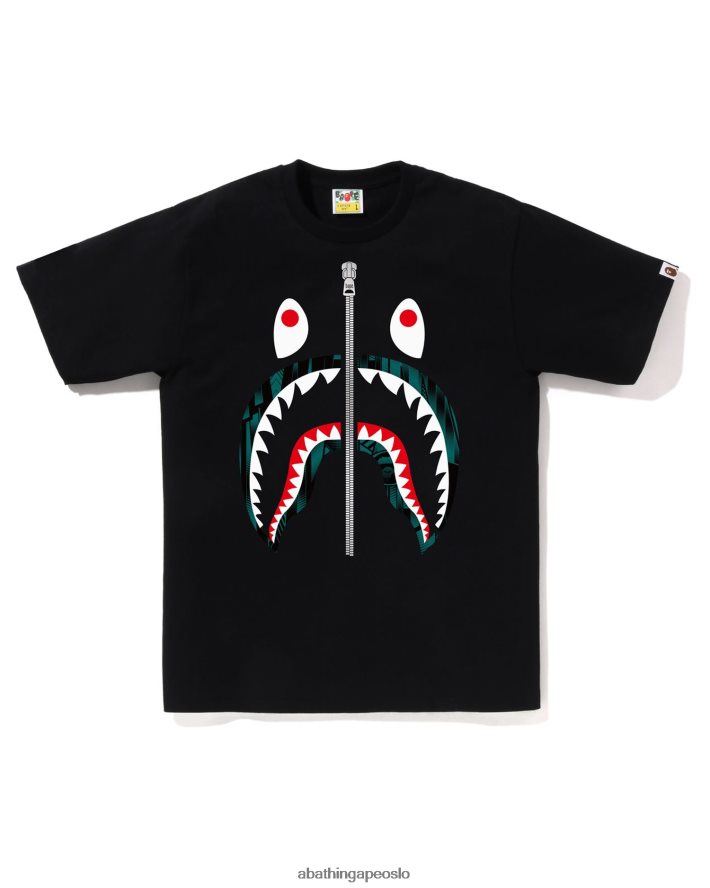 speed racer shark tee 6XV620274 svart A Bathing Ape menn