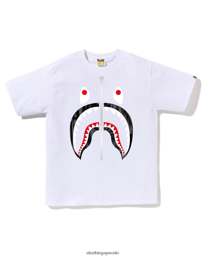 speed racer shark tee 6XV620276 hvit A Bathing Ape menn