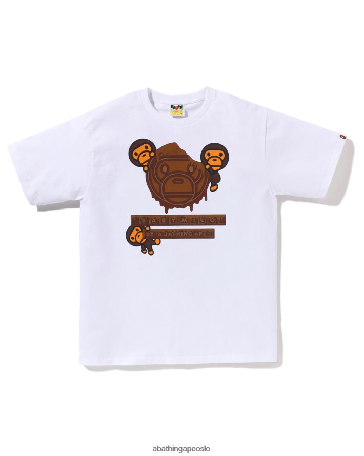 valentine sjokolade baby milo tee 6XV620312 hvit A Bathing Ape menn