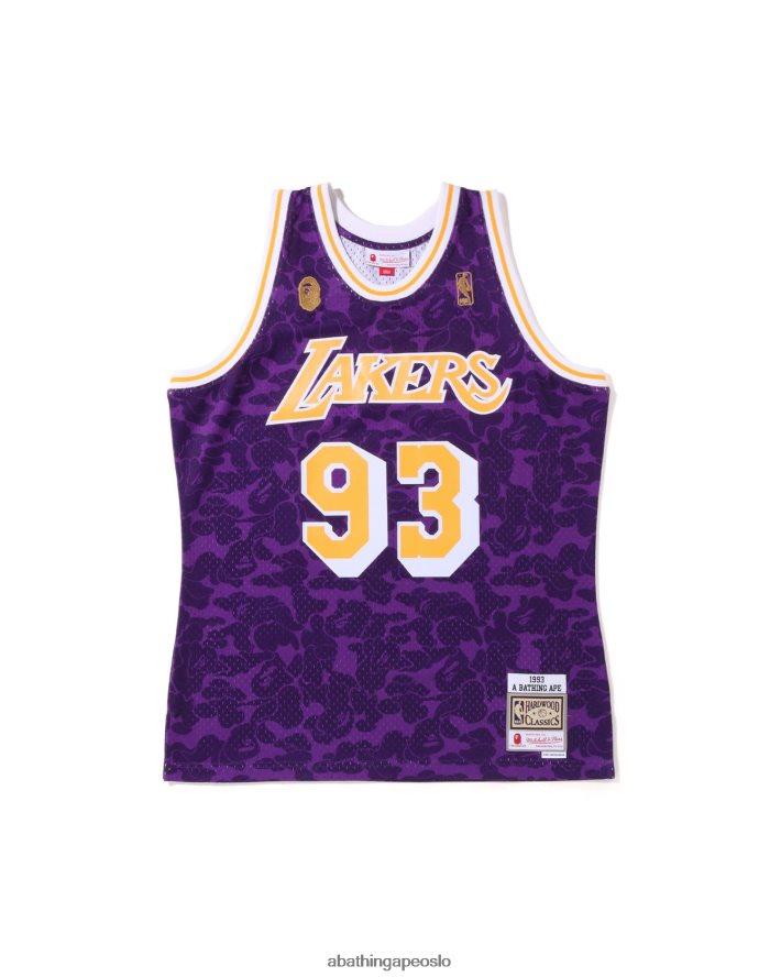 x m&n los angeles lakers jersey tank topp 6XV620368 lilla A Bathing Ape menn