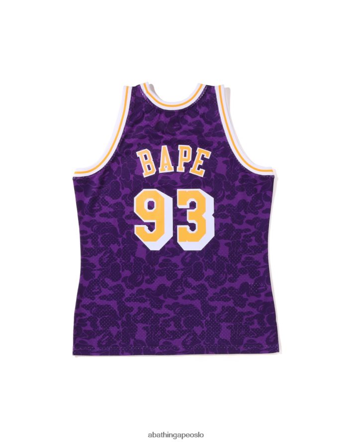x m&n los angeles lakers jersey tank topp 6XV620368 lilla A Bathing Ape menn