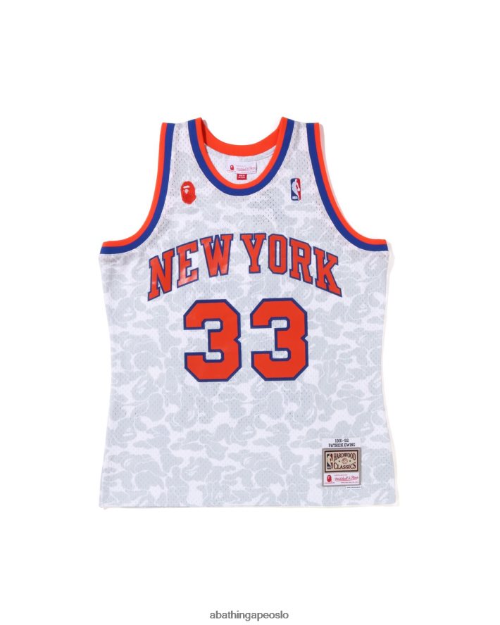 x m&n new york knicks tank topp 6XV620375 hvit A Bathing Ape menn