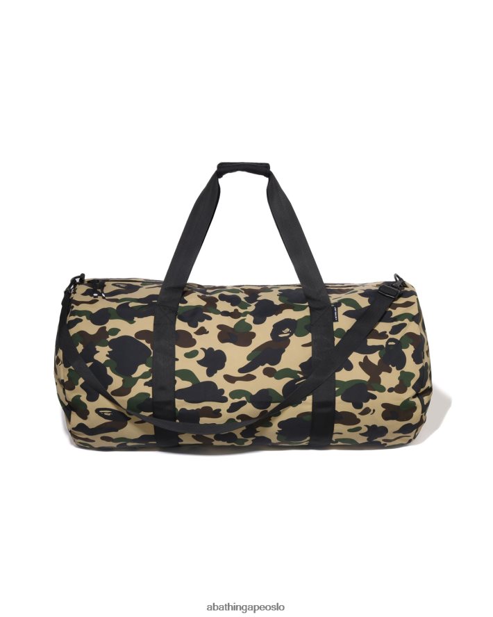 1. camo duffle bag 6XV620465 gul A Bathing Ape menn
