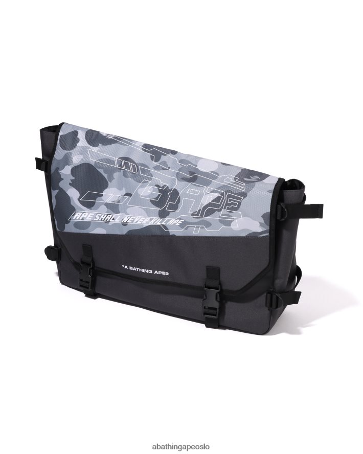 honeycomb camo messenger bag 6XV620391 grå A Bathing Ape menn