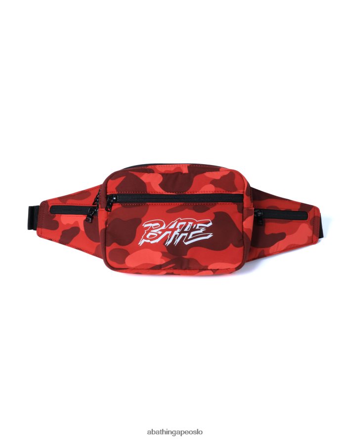 farge camo midjeveske 6XV620762 knallrødt A Bathing Ape menn